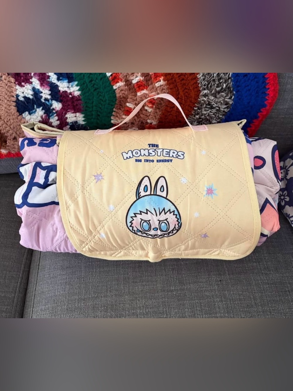 The Monsters labubu outdoor quilt